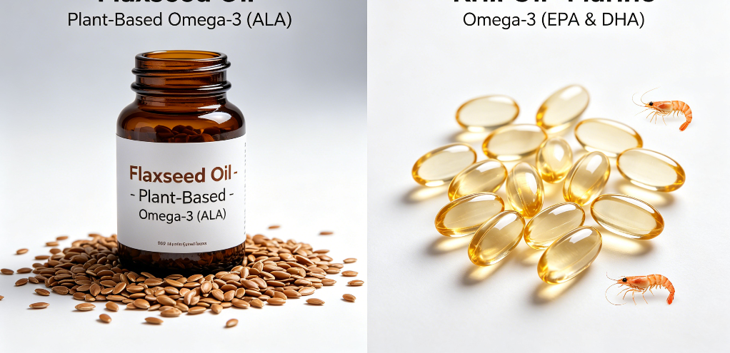 flaxseed oil vs krill oil