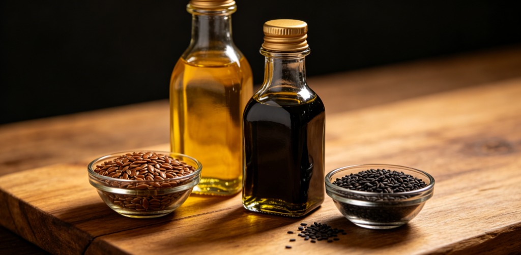 flaxseed oil vs black seed oil